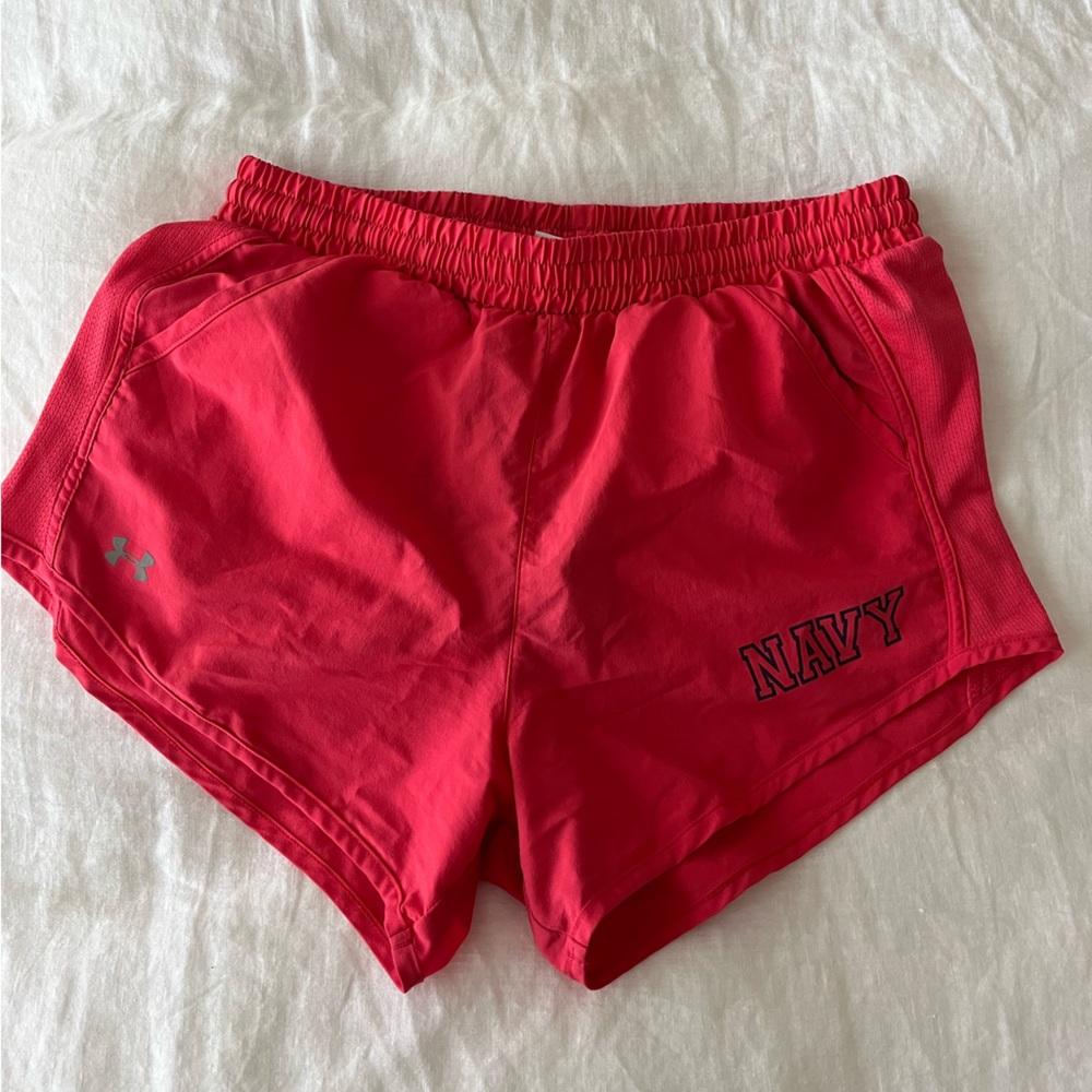 Under Armour Women’s Loose Heat Gear Running Athletic Shorts, USNA